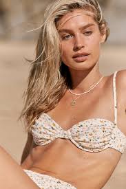 Rhythm Hidden Underwire Bikini Rhythm Terry Sands Stripe Underwire Top Cocoa