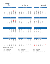 Free download monthly 2021 calendar templates. 2021 Calendar Australia With Holidays