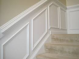 They are cut on the same degree but you will have to move the miter saw to the other side so the two angles match up. Designed To Dwell Tips For Installing Chair Rail Wainscoting Diy Wainscoting Wainscoting Stairs Wainscoting Panels