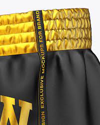 Download Shorts Mockup Front Half Side View In Apparel Mockups On Yellow Images Object Mockups