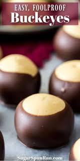 Easy Buckeye Recipe Buckeye Recipe Easy Buckeyes Recipe Easter Desserts Recipes