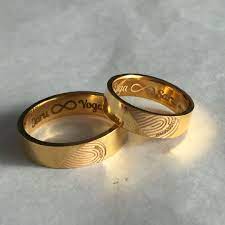 Photo by martina california via one fab day. Buy Couple Rings Gold Gold Engagement Rings Rose Gold Engagement Rings
