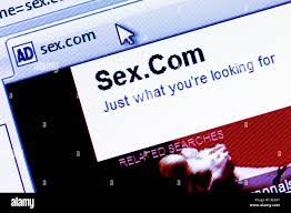 Macro screenshot of the sex.com website - sex.com is one of the most famous  and expensive domain names in internet history Stock Photo - Alamy