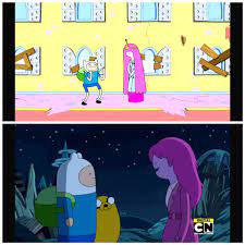 The hight difference between princess bubblegum and Finn from the first  episode to the last : r/adventuretime