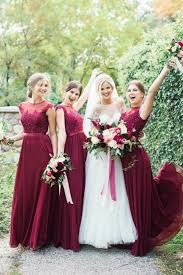 Elegant Wine Red A Line Bridesmaid Dresses Scoop Neck Wedding Guest Dress Burgundy Bridesmaid Dresses Long Modest Bridesmaid Dresses Bridesmaid Dresses Online
