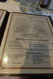 Menu Picture Of Bobby Van S Steakhouse Washington Dc Tripadvisor