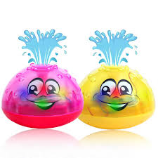 Aolige Baby Light Up Bath Toys For Toddlers 1 2 3 Years Kids Pack Of 2 Rose Red And Yellow