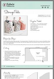 Pin By Solureau On Projects Sewing Pattern Storage Fabric Baskets Diy Sewing Table