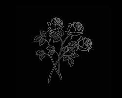 Black And White Rose Wallpaper Drawing Pin By Vixa Cait On Self Aesthetic Black Aesthetic Wallpaper Dark Aesthetic Black Flowers