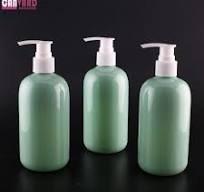 JH-PT-361-360ml Empty green plastic bottle with white lotion ...