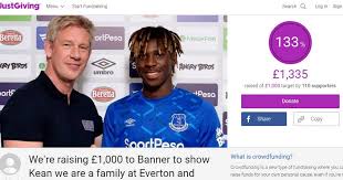 Five things spotted at everton training camp as demarai gray arrives and moise kean impresses. Everton Supporters Start Fundraiser For Brilliant Moise Kean Banner After Striker Confirms Transfer Liverpool Echo