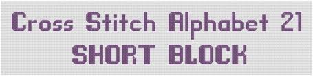 Making a cross stitch pattern from a photo is easy and free! Cross Stitch Alphabet 21