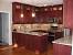 Cherry Cabinet Earth Tone Kitchen Backsplash Tile