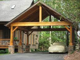 Our carriage barn and saratoga models are available as timber frame kits and can be customized to fit your needs. Open Garage Add A Little Outdoor Fireplace Great Way To Entertain Http Www Heartridgebuilders Com Wp Content Uploa Carport Designs Carport Plans Carport