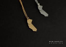Silver Or Gold Little Hand Saw Love California Necklace Etsy California Necklace Gold Hands Necklace Etsy