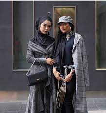 Maybe you would like to learn more about one of these? Hijab Checks Pinstripes Black And Gray So Cohesive Klfw Qiztinajehan Click For More Hijabi Fashion Casual Hijab Fashion Inspiration Hijab Fashion