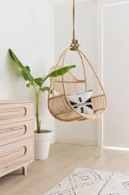 Swing Chair Hanging Chair Boho Chair Floating Chair Rattan Chair Boho Design Australian Home Style Light Floating Chair Hanging Chair Light Wood Dresser