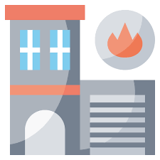 The icons include a fireman, fire extinguisher, fire, house fire, building fire, bullhorn, fire alarm, smoke detector, fire hose, match stick, gas mask, rope, fire station, siren, firetruck, exit, forest fire, helicopter and drone to name a few. Fire Station Firemen Emergencies Firefighters Buildings Free Icon Of Public Services Flaticon