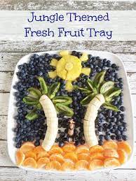 The Jungle Book Inspired Recipes Fresh Fruit Tray And Apple Kiwi Kale Smoothies Junglefresh Sippy Cup Mom Jungle Food Jungle Snacks Fruit Tray