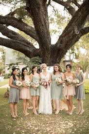 Multicolored Bridesmaid Dresses Blush Gray And Sage Green Sage Bridesmaid Dresses Bridesmaid Bridesmaid Dresses