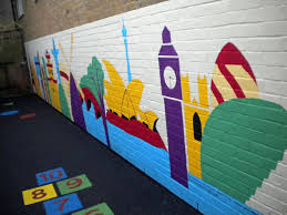 Lyme's mural covers three walls and ranges in width from four to eight feet. Educational Murals For Schools Colleges And Day Nurseries