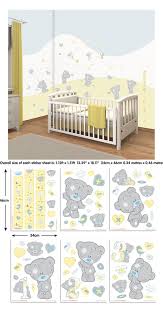 Je roztomilý, je heboučký, je záplatovaný, má modrý nos. Tiny Tatty Teddy Bear Wall Decal Kit Teddy Bear Nursery Girl Teddy Bear Nursery Theme Teddy Bear Nursery