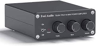 This will also enable you to normalise the audio output from multiple different files. Amazon Com 2 Channel Stereo Audio Amplifier Receiver Mini Hi Fi Class D Integrated Amp 2 0ch For Home Speakers 100w X 2 With Bass And Treble Control Tpa3116 With Power Supply Fosi Audio Tb10a