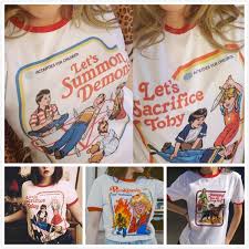 I've shared many demon summoning rituals on this website, and you can find them in the magick. 1pcs Newest Let S Summon Demons Summer Hell Hound Casual Tops Women Funny Satan Devil Ringer T Shirt Nostalgia Cute White Graphic Tee Vintage Ringer T Shirt Wish