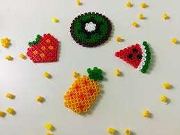 Perles A Repasser Fruits Perleshama Perlesarepasser Perles Pasteque Ananas Diy Modele Perle A Repasser Modeles Activite Manuelle Pour Petits Creatif