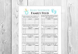 Baby Shower Family Feud Game Party Game Printable Family Games Printable Games Instant Download In 2021 Family Feud Game Family Feud Family Games