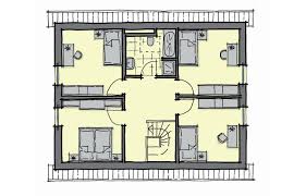 Das musterhaus in münchen wurde für eine vierköpfige familie. Dachgeschoss Grundriss Einfamilienhaus Mit Satteldach Architektur 3 Kinderzimmer Haus Bauen Ideen G Einfamilienhaus Grundriss Einfamilienhaus Haus Grundriss