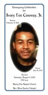 Ivory Lee Conway, Jr. — McFadden & Hitchye Funeral Enterprises