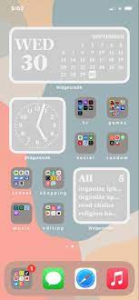 Ios 14 Home Screen Layout Homescreen Iphone Ios App Iphone Iphone App Layout