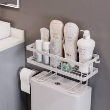 Get it as soon as tue, aug 3. Amazon Com Toilet Storage Over Toilet Shelf Bathroom Space Saver Over Toilet Small Bathroom Storage Cabinet Above The Toilet Rack Behind The Toilet Shelf Kitchen Dining