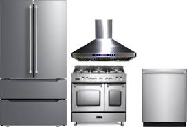 In this blog post, i priced out three sample kitchen packages for high end luxury. Verona Vereradwrh301 4 Piece Kitchen Appliances Package With French Door Refrigerator Dual Fuel Range And Dishwasher In Stainless Steel Appliance Packages Kitchen Appliance Packages Kitchen Appliances