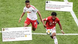 Matchprepared trikot 1.fsv mainz 05 dfb pokal 20/21 bell. Trikot Arger Im Dfb Pokal Finale Fan Verwirrung Um Fc Bayern Und Rb Leipzig Sportbuzzer De