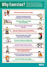 Why Exercise Pshe Educational Wall Chart Poster In High