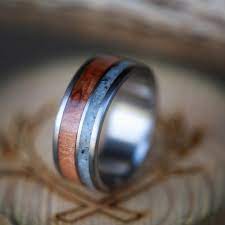 Redwood Granite Wedding Ring Fully Customizable Custom Wedding Rings Mens Wedding Rings Titanium Wedding Rings