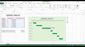 Cara Membuat Gantt Chart Jadwal Schedule Di Microsoft