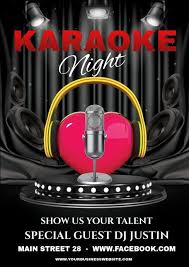 Kraoke In 2020 Karaoke Poster Template Templates
