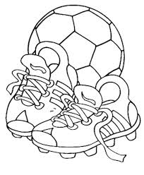 You have easy coloring pictures and hard coloring sheets. A Soccer Ball And Pair Of Soccer Cleats Coloring Page Download Print Online Coloring Pages For Free Color Nimbus