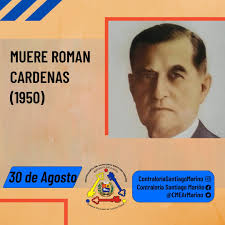 TalDíaComoHoy 30 de agosto 1950 fallece Roman Cardenas, Ingeniero  venezolano, ministro de Obras Públicas en 1910. fue quien reformó la  Hacienda Pública durante el régimen de Juan Vicente Gómez. Síguenos en  :@contraloriasantiagomarino #