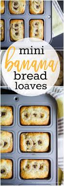 Mini Banana Bread Loaves Recipe Banana Bread Loaf Loaf Bread Mini Bananas