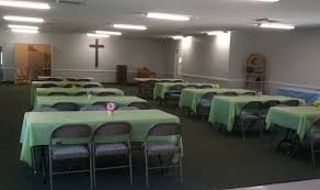 Social Hall Methodist Church Victorvill Ca Hall Decor Church Fellowship Best Paint Colors