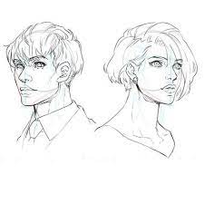 比率のバランスから学ぼう 斜め顔と斜め後ろから見た顔の描き方 いちあっぷ narisovat lica eskiz risovat