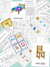 Spanish Bedroom Mi Dormitorio Topic Spanish Teaching Resources Spanish Lesson Plans Middle School Spanish Lessons