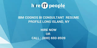 ibm cognos bi consultant resume profile