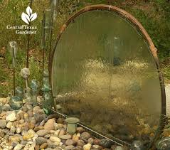 This Is A Waterfall Made From An Old Table Top Awesome With Images Garden Water Fountains Water Features In The Garden Diy Garden Fountains