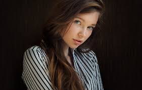 Brown hair pretty girls images. Wallpaper Girl Face Background Sweetheart Model Light Shirt Brown Hair Beautiful Young Blue Eyed Cute Beauty Russian Charming Natural Images For Desktop Section Devushki Download