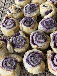 3 Ingredient Ube Swirl Puff Pastry Desserts Dessert Ingredients Ube Dessert Recipe